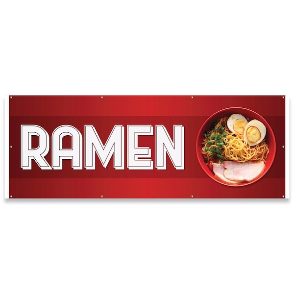 Ramen Banner Concession Stand Food Truck Single Sided